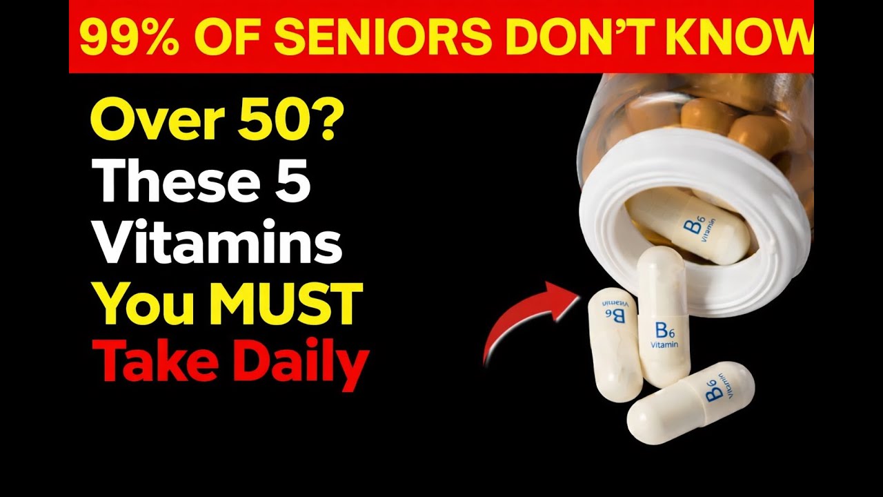 Over 50? These 5 Vitamins You MUST Take Daily