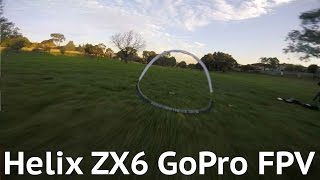 Helix ZX6 w/ GoPro -  Sunset ride around a track