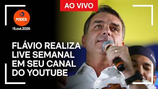 Ao vivo: Flávio realiza live semanal em seu canal do YouTube