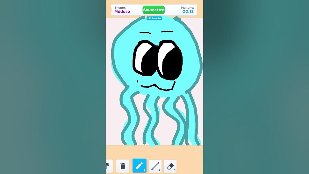Theme - Jellyfish ✨ Roblox Speed Draw #shorts 