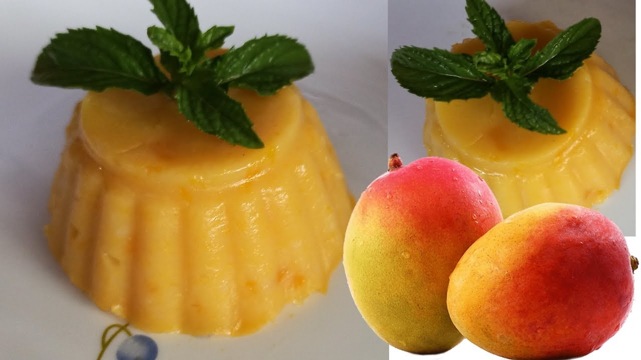 Easy mango milk pudding recipe no gelatin, no agar agar , no china
