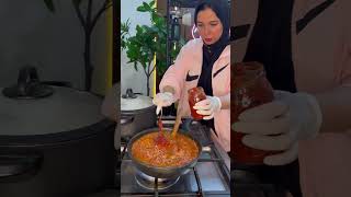 اسباجتي بولونيز في دقيقة خطيييييييرة youtubeshorts shortvideo cooking recipe fyp food reels