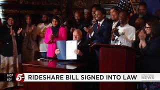 New rideshare bill ceremoniously signed at Capitol