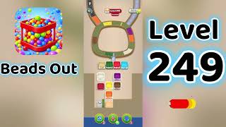 Beads Out Level 249  Walkthrough 🧩✨ | Tricky Bead Puzzle Solution | Go Answer