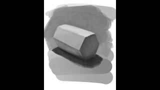 Day 020 | 30-Minute Painting Practice | Hexagonal Prism Study | Procreate Timelapse