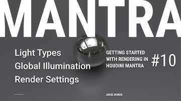 Types of Lights, Global Illumination, Render Noise and Settings  — Rendering with Mantra ep. 10
