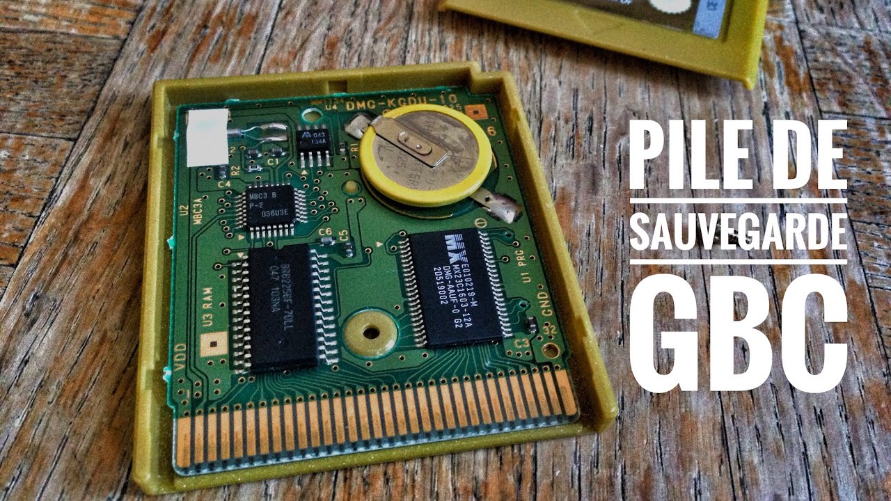 Remplacement pile de cartouche Gameboy Color 