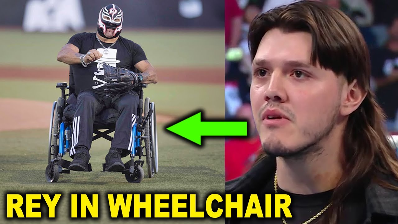Rey Mysterio in Wheelchair After Injury on SmackDown as Dominik