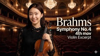 Brahms Symphony No.4, 4th mov Violin Excerpt