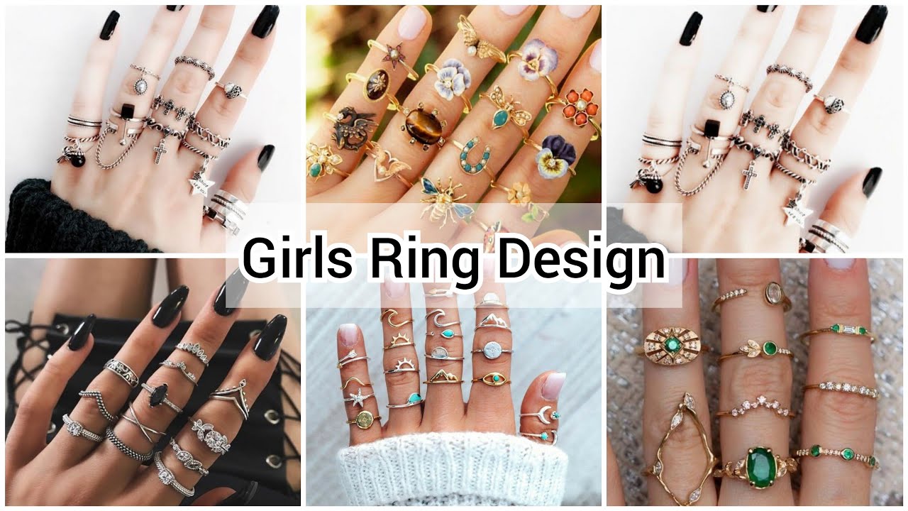 Buy ONE POINT COLLECTIONS Black Metal Five Finger Ring Set For Women midi  finger rings Girls And Women (Assorted Design) at Amazon.in