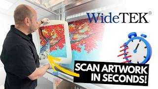 How YOU can scan artworks in SECONDS! WideTEK Art 48inch Scanner