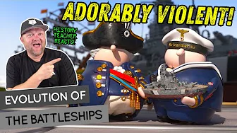 Evolution of the Battleships | Mitsi Studio | History Teacher Reacts
