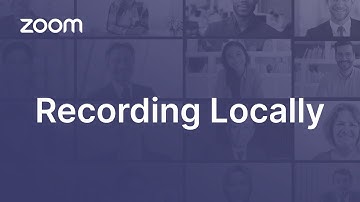 Recording Locally On Your Computer