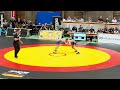 Wrestlingringen deutschemeisterschaft 2024 u  17 bis 55 kg dominic thiel  finn wei