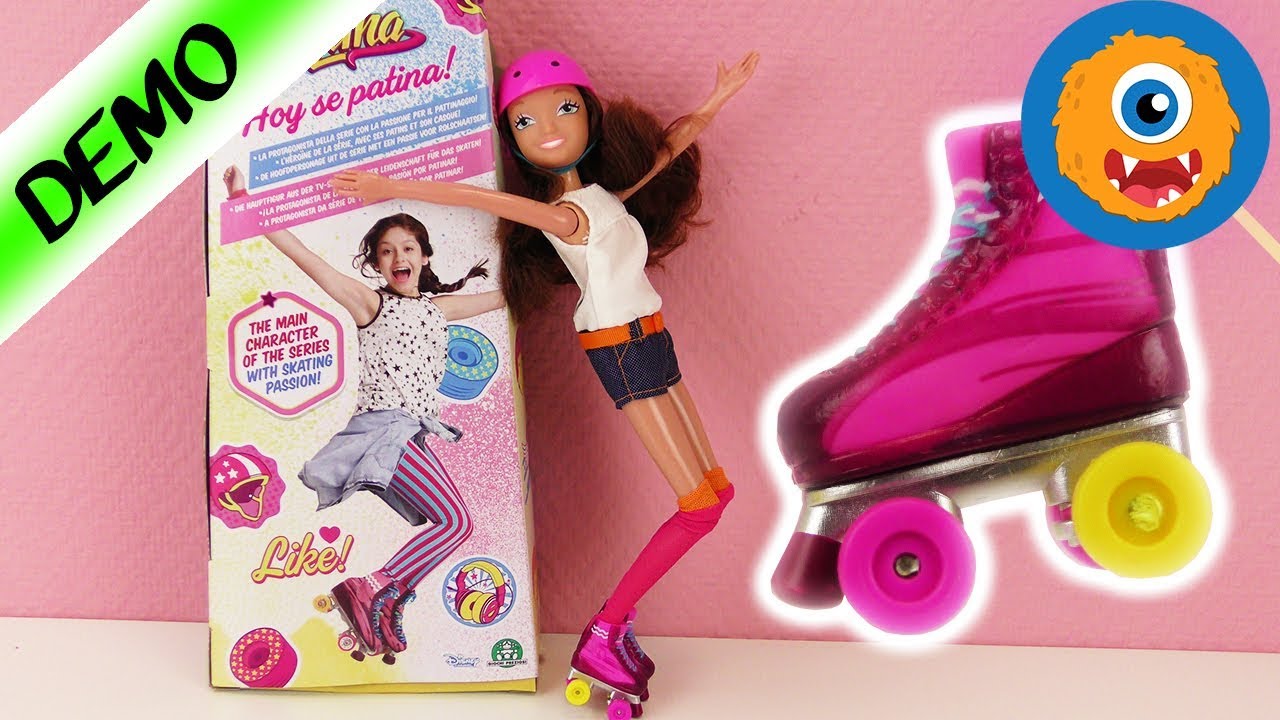 SOY LUNA - Doll Unboxing Skates and Helmet for Cool Barbie - Play With - YouTube