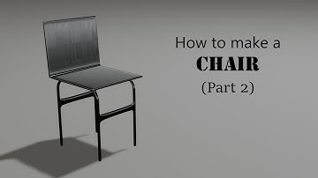 How to make a Table & Chairs in Blender 2.91 (Part 3)