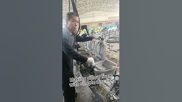 Making pillow foam with simple disc line
