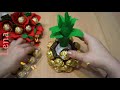 Ferrero Rocher Ananas basteln - Candy Pineapple DIY - ананас из конфет ферреро роше