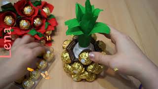 Ferrero Rocher Ananas basteln Geschenk Idee 🍍 Candy Pineapple DIY 🍍 ананас из конфет ферреро роше Ferrero Rocher Ananas basteln Geschenk Idee 🍍 Candy Pineapple DIY 🍍 ананас из конфет ферреро роше