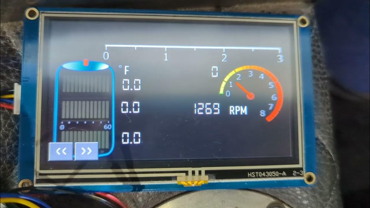 Arduino Dash RPM gauge test - YouTube