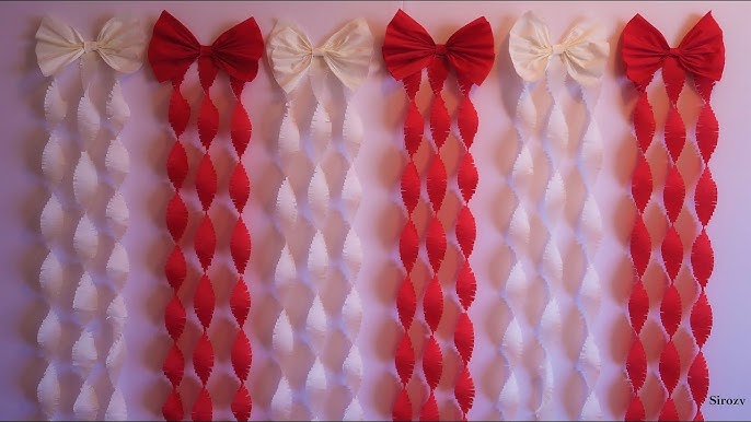 How to Make a Crepe Paper Streamer Party Backdrop 