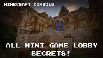 Minecraft Console | All Mini Game Lobby Secrets