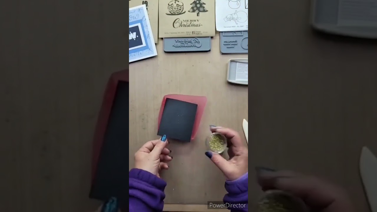 2 Colour Embossing Christmas Card 