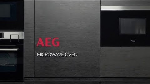 The AEG microwave oven