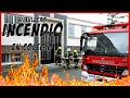 Simulacro de incendio, colegio Sagrado Corazón en Ribadeo 2014