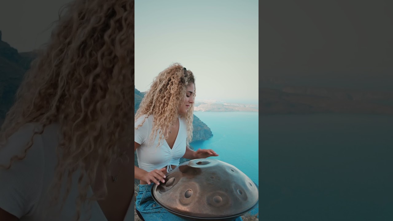 Symphony of the Sea 🩵🌊 #shorts #meditationmusic #handpan #greece