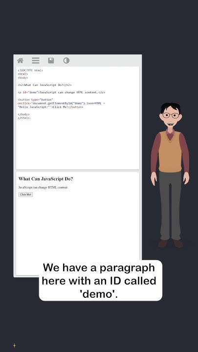 JavaScript Introduction - Part 2 - Change HTML Content - #w3schools # ...
