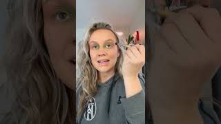 Purple and green eyeshadow tutorial! Part 1/2 💚💜 #viralshort