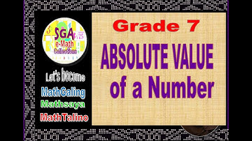 GRADE 7 | ABSOLUTE VALUE | SANIYA ABIRIN