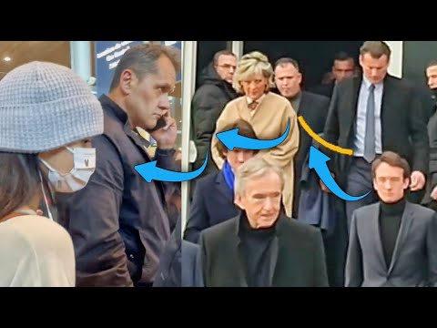 Frederic Arnault and his bodyguards came to pick up Lisa at the airport