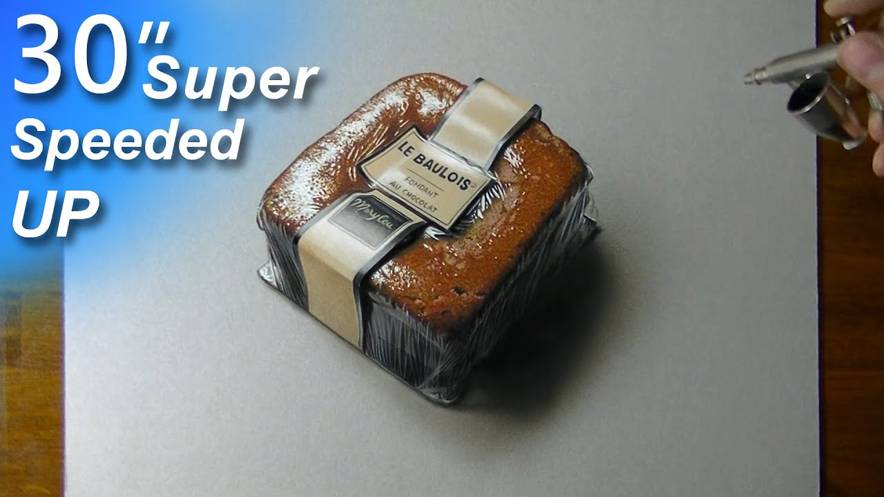 Drawing a Fondant au Chocolat Le Baulois - super speed up