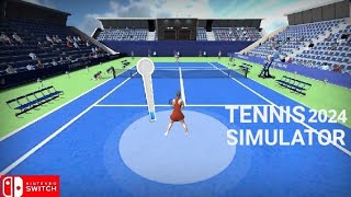 Tennis 2024 Simulator Nintendo switch gameplay