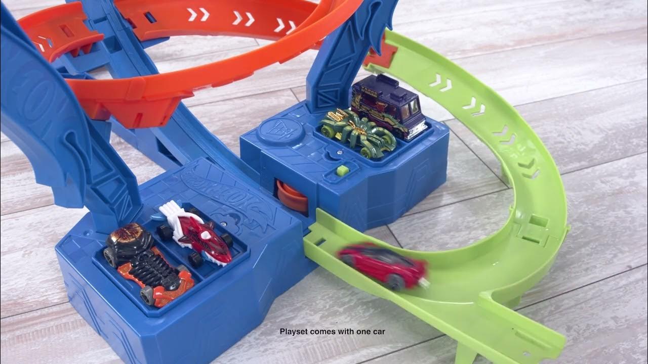 Hot Wheels Action Spiral Speed Crash Track Set YouTube