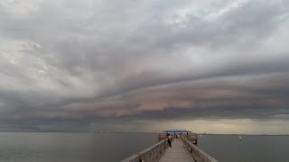 Stom shelf cloud & gust front at Safety Harbor, Florida, USA