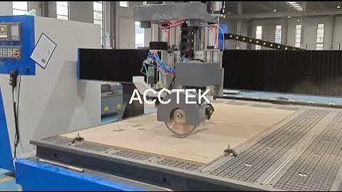 AccTek-the video show-saw blade cutting on AKM1530C ATC CNC router