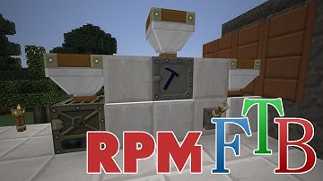 RPM Feed The Beast - E04 - Machine Room Setup