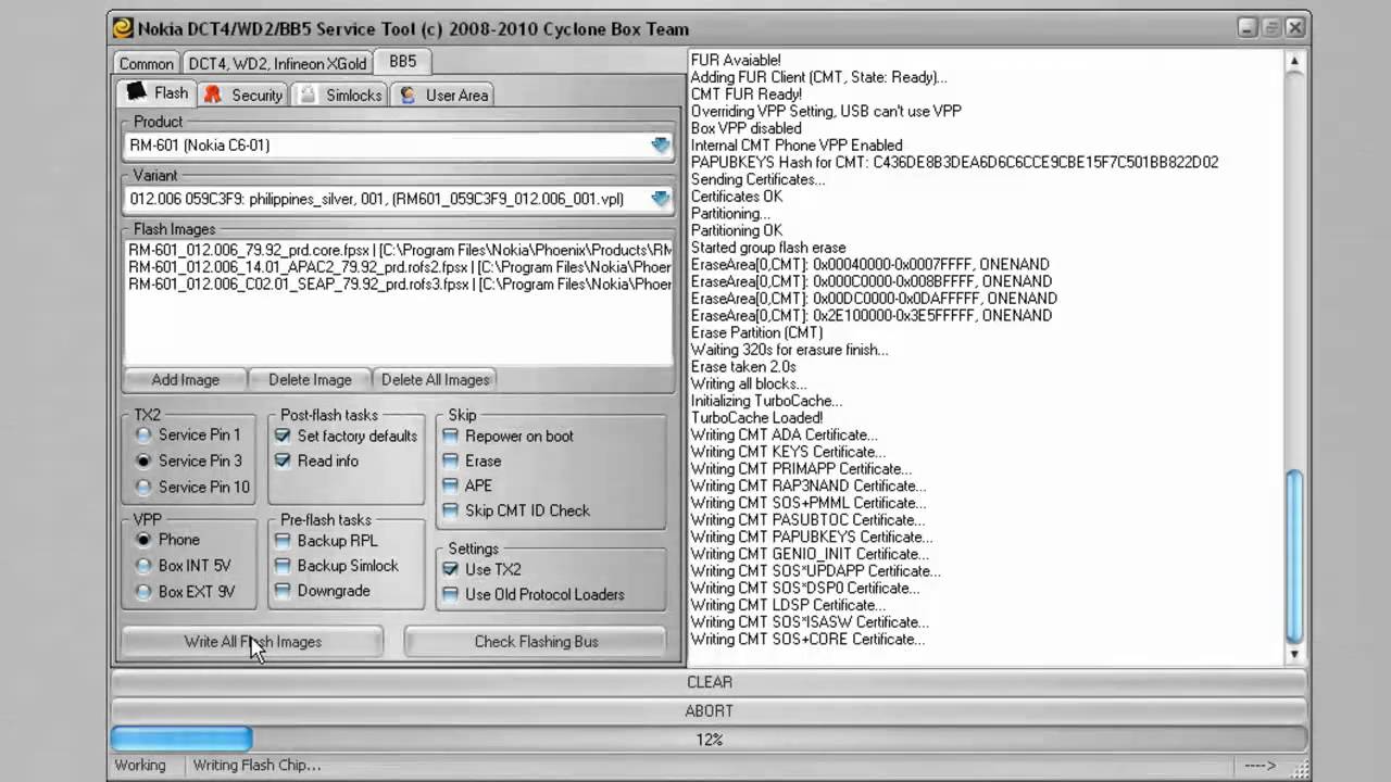 nokia dct4 wd2 bb5 service tool