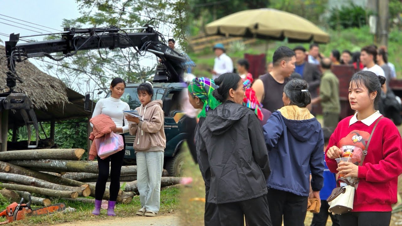 Agricultural vehicles,two sisters selling timber, and traditional Vietnamese games&going out for Tet