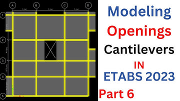 Analysis and Design of G+5 building using ETABS 21 Part 6 Modeling Openings, Cantilever Beams, Slab
