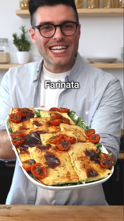 Chickpea Farinata in 20 minutes (appetizer & side dish idea)