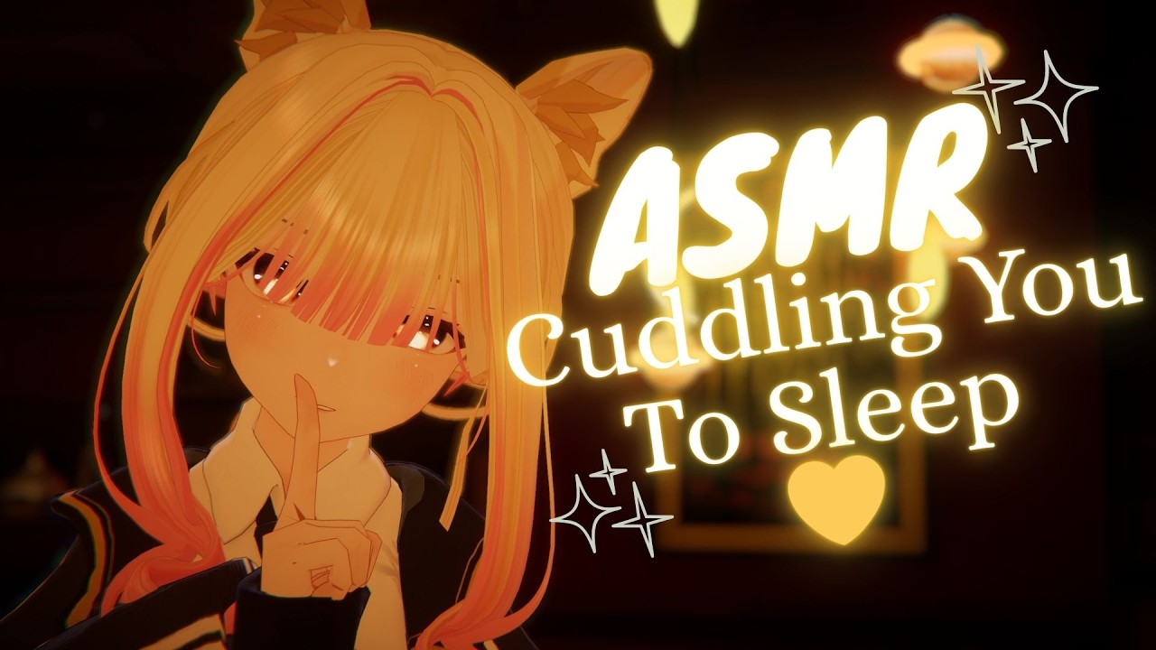 ASMR Cuddling You To Sleep Darling 💛 [Sniffing, Ear Blowing, Ear Cleaning]