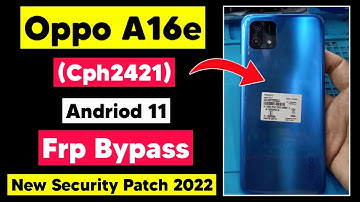 Oppo A16e (Cph2421) Frp Bypass | Oppo Google Account remove Easy Method | A16 Frp Bypass solution