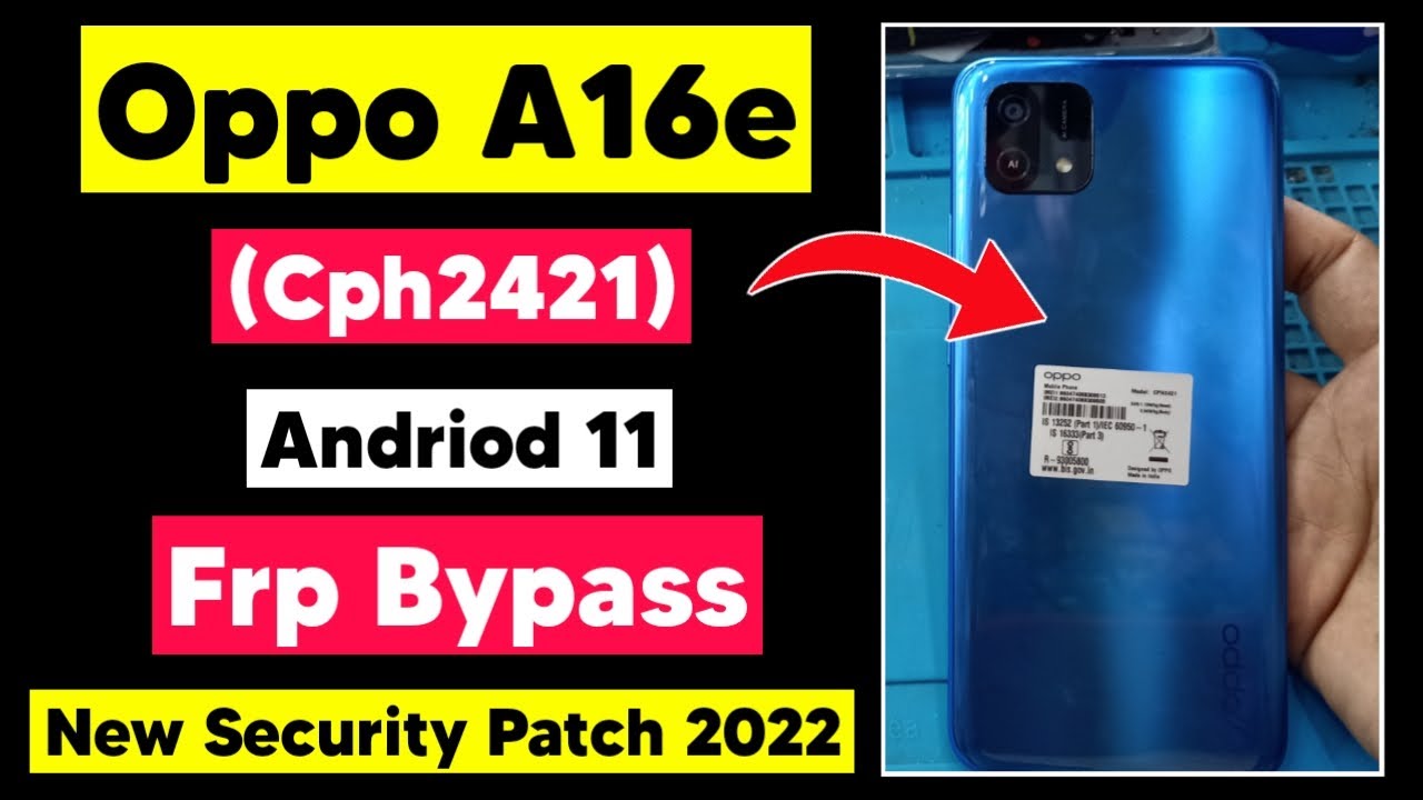 Oppo A16e (Cph2421) Frp Bypass | Oppo Google Account remove Easy Method
