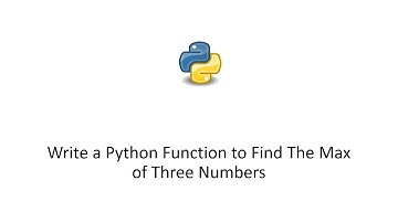 Write a Python Function to Find The Max of Three Numbers