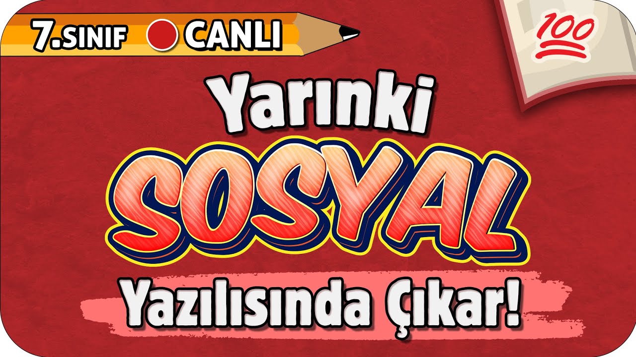 YARINKİ SOSYAL YAZILISINDA ÇIKAR❗ ✍🏻7. SINIF #2026