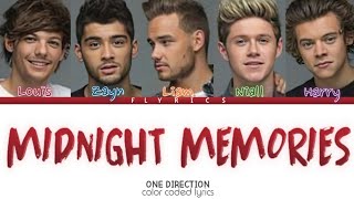 One Direction - Midnight Memories (Color Coded Lyrics)